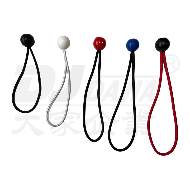 5 mm čierna guľa Bungee-Tarpaulin Bungee Balls-Bungee Cord Boat Ties