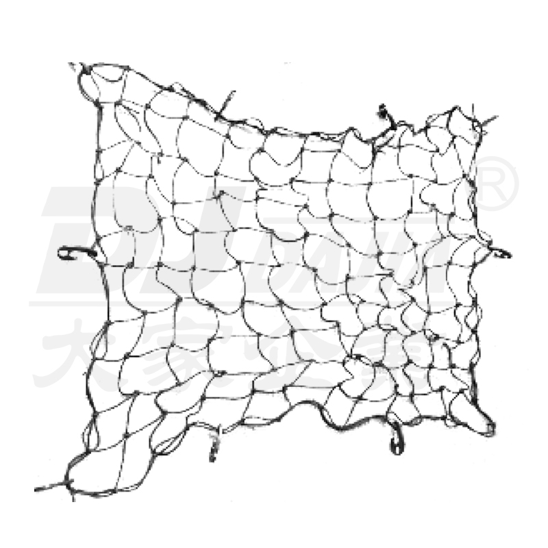 5mmx180x240cm s ťažkými nákladnými sieťami pre dodávky s 28 plastovými háčikmi