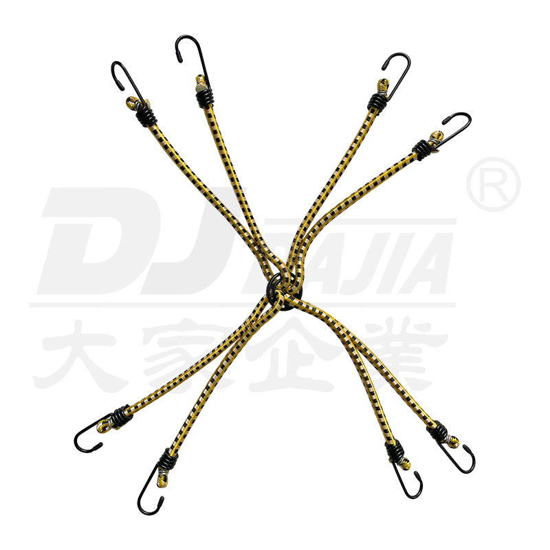 8 mm bungee šnúry pre 8 zbraní elastických popruhov batožiny s háčikmi