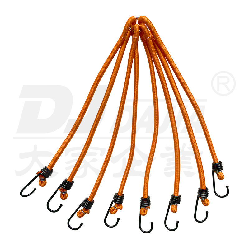 8 mm bungee šnúry pre 8 zbraní elastických popruhov batožiny s háčikmi