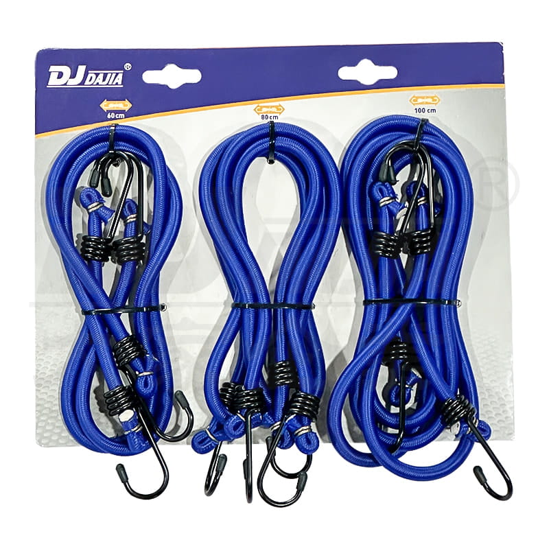 12 mm bungee šnúra silné bungee popruhy so zinkovým oceľovým háčikom